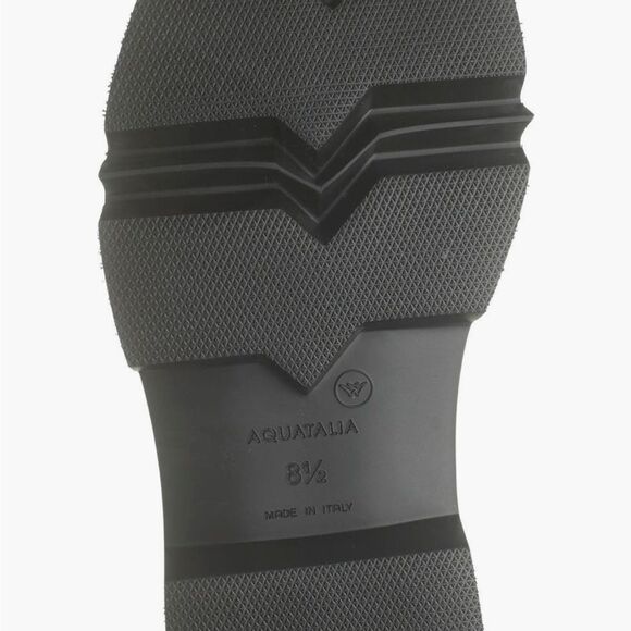 Aquatalia Honora Suede Leather Loafers Black 7 NWOB - Picture 5 of 11